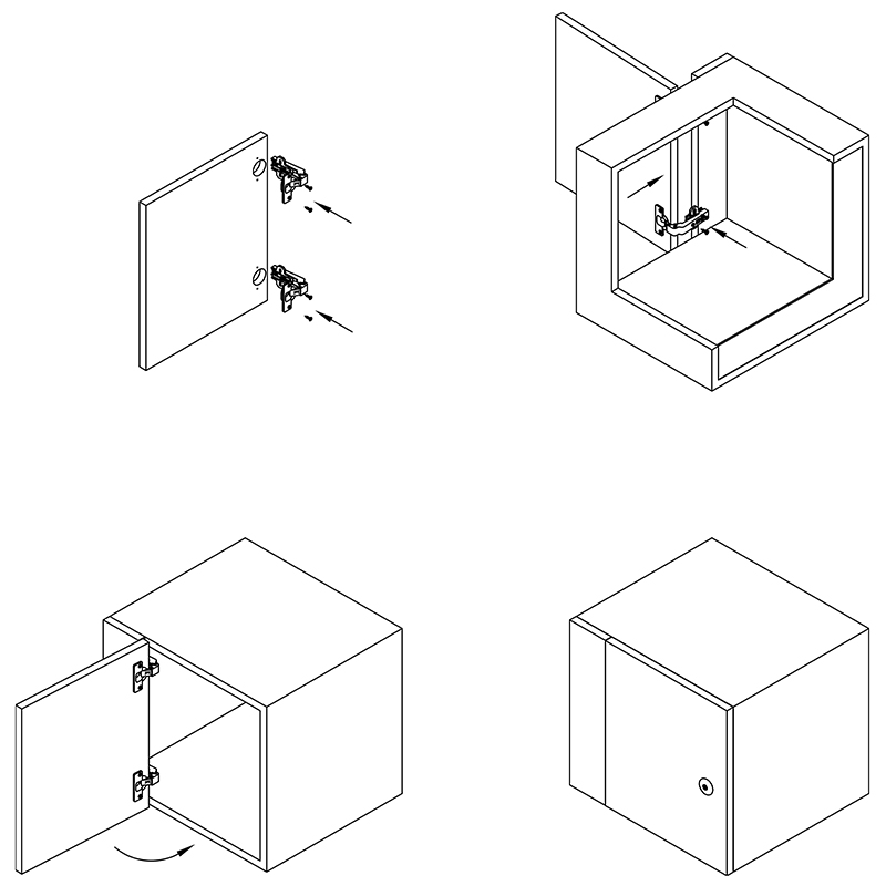 Петля угловая 90, открывание 95 для фальш панелей - фото компании Мебельщик Петля угловая 90, открывание 95 для фальш панелей - фото компании Мебельщик