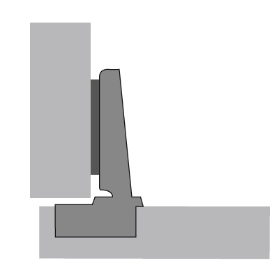 Петля накладная Push to open, открывание 110° 9973 (без пружины) - фото компании Мебельщик Петля накладная Push to open, открывание 110° 9973 (без пружины) - фото компании Мебельщик