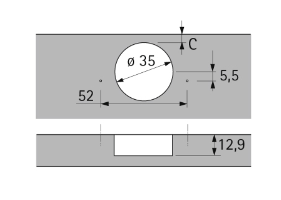 Петля вкладная 110° Sensys со встроенным демпфером - фото компании Мебельщик Петля вкладная 110° Sensys со встроенным демпфером - фото компании Мебельщик