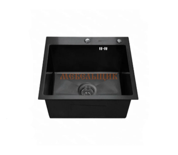 Мойка SMARTECH Черный 500х450мм, в комплекте дозатор, сетка - фото с сайта Мебельщик - мебельная фурнитура Мойка SMARTECH Черный 500х450мм, в комплекте дозатор, сетка - фото с сайта Мебельщик - мебельная фурнитура