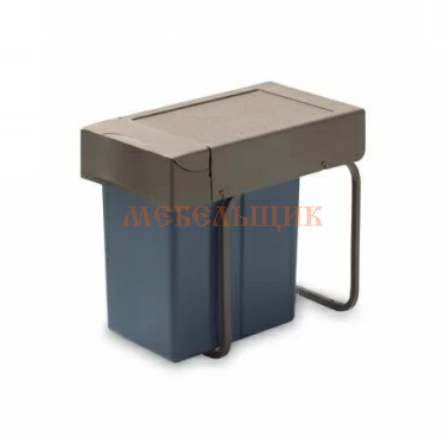 Ведро мусорное INOXA (21 л) выдвижное, пластик серый антрацит+серый кварц (6.226.GA) - фото с сайта Мебельщик - мебельная фурнитура Ведро мусорное INOXA (21 л) выдвижное, пластик серый антрацит+серый кварц (6.226.GA) - фото с сайта Мебельщик - мебельная фурнитура