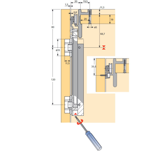 Ходовой верхний профиль для Wing Line 230, черный 2400мм - фото компании Мебельщик Ходовой верхний профиль для Wing Line 230, черный 2400мм - фото компании Мебельщик