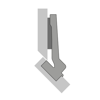 Петля накладная 45* Intermat 9966 W45, База 0 - фото компании Мебельщик Петля накладная 45* Intermat 9966 W45, База 0 - фото компании Мебельщик