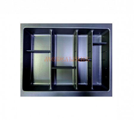 Лоток с передв.разделителями, ширина 600мм, глубина 420мм, антрацит - фото компании Мебельщик Лоток с передв.разделителями, ширина 600мм, глубина 420мм, антрацит - фото компании Мебельщик