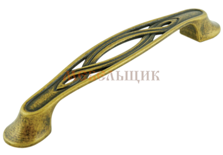 Ручка с узором, старин.латунь, 128мм RS407EAB.4/128 (BOYARD) Сh005955    - фото с сайта Мебельщик - мебельная фурнитура Ручка с узором, старин.латунь, 128мм RS407EAB.4/128 (BOYARD) Сh005955    - фото с сайта Мебельщик - мебельная фурнитура