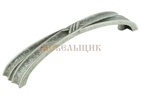 Ручка скоба переплетение, старинный цинк 96мм (BOYARD) Сh005942    - фото с сайта Мебельщик - мебельная фурнитура Ручка скоба переплетение, старинный цинк 96мм (BOYARD) Сh005942    - фото с сайта Мебельщик - мебельная фурнитура