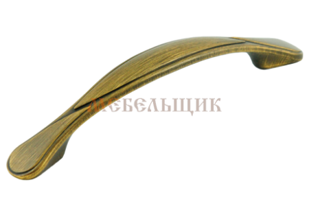 Ручка скоба лагуна браш.старин.латунь, 96мм (BOYARD) Сh015950    - фото с сайта Мебельщик - мебельная фурнитура Ручка скоба лагуна браш.старин.латунь, 96мм (BOYARD) Сh015950    - фото с сайта Мебельщик - мебельная фурнитура